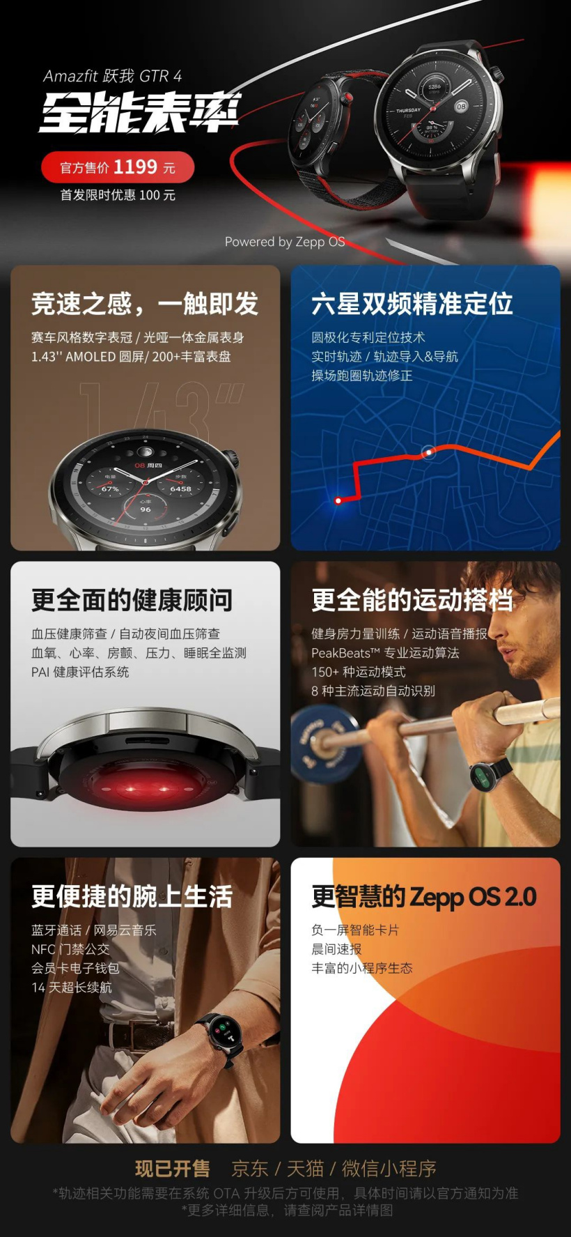 首发 1099 元,华米推出 Amazfit 跃我 GTR