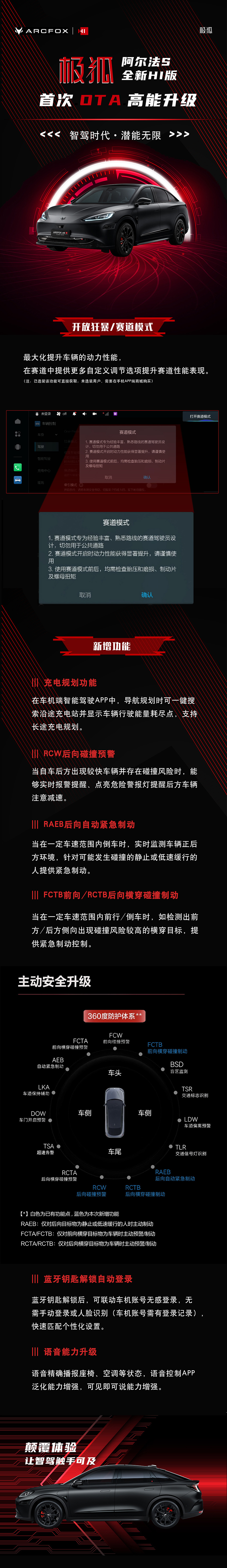 极狐阿尔法 S 全新 HI 版首次 OTA 升级:开放狂暴