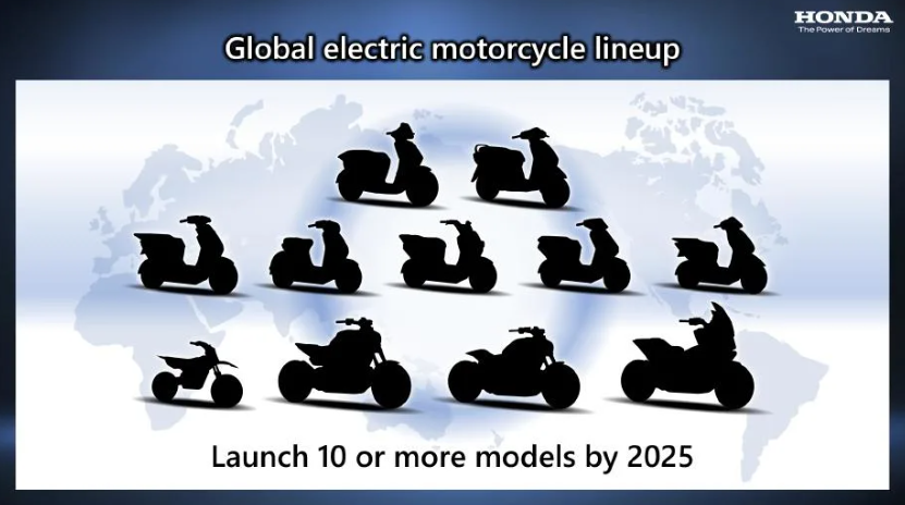 本田计划到 2025 年推出至少 10 款电动摩托车