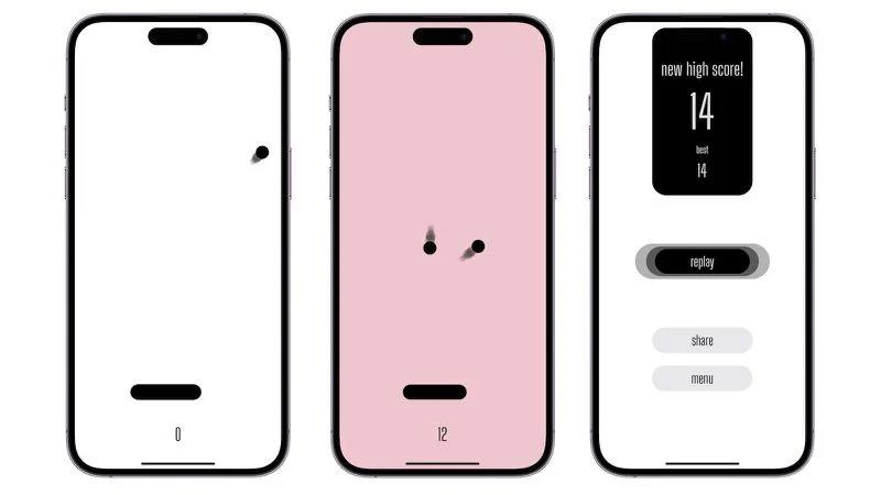 苹果 iPhone 14 Pro 灵动岛游戏《Hit the