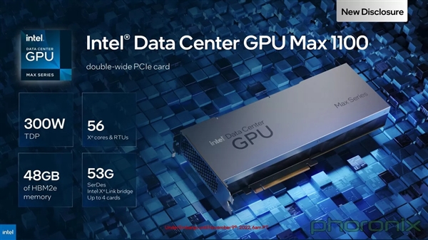 Intel正式发布Max GPU：1000+亿晶体管、600W峰值功耗