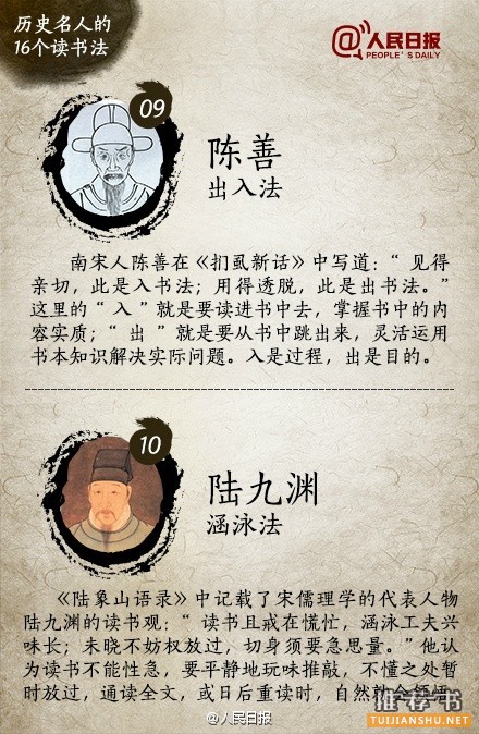 历史名人的16个读书法