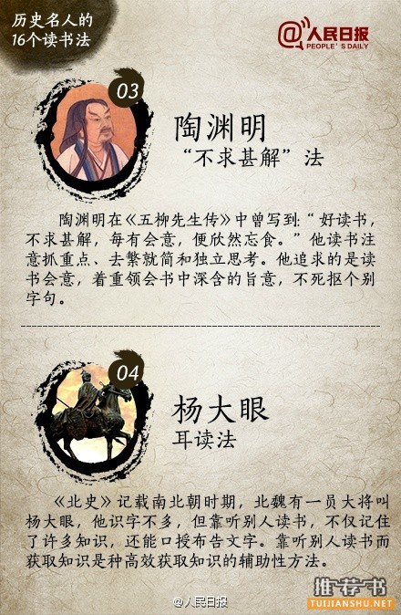 历史名人的16个读书法