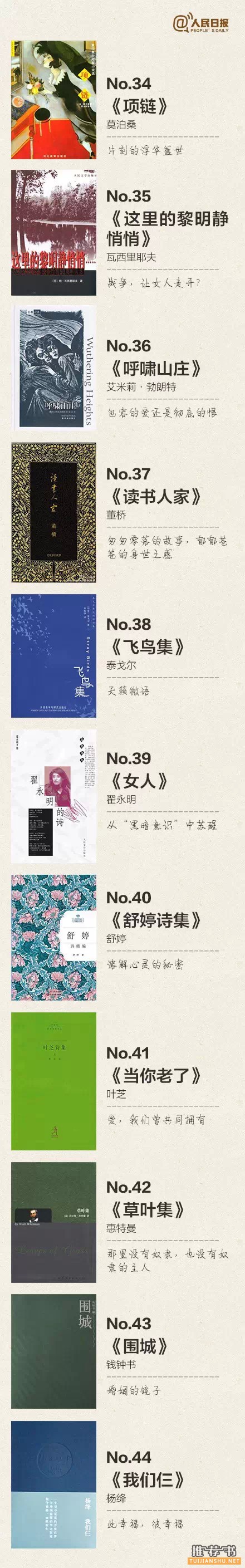 女性一生必读的100本书