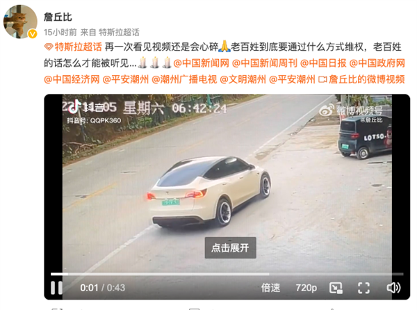 司机家属驳特斯拉回应”全程无刹车”：有闪躲为何不会踩刹车