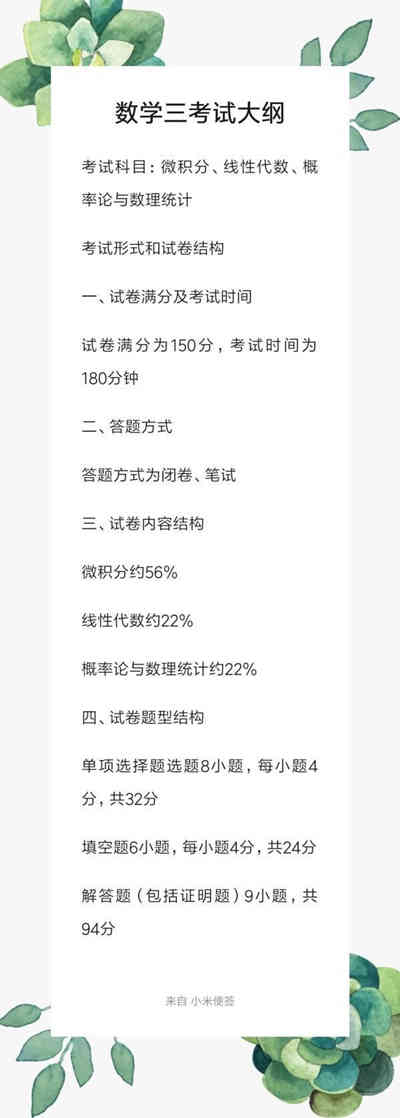 考研数学三教材书籍有哪些？考研数学三参考书单推荐