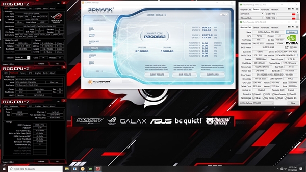 影驰RTX 4090超频3.8GHz：连破15大世界纪录