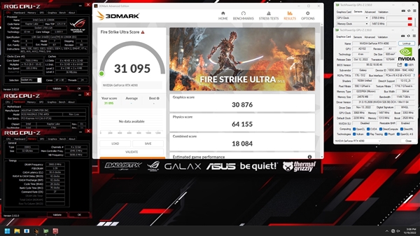 影驰RTX 4090超频3.8GHz：连破15大世界纪录
