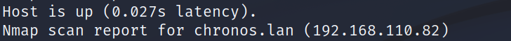 vulnhub靶场之Chronos:1