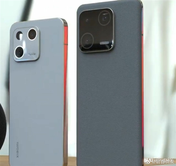 对标iPhone14/14 Pro！小米13/13 Pro同框多图：新外形拉满