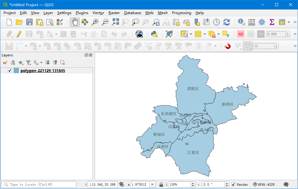 ArcGIS QGIS学习二：图层如何只显示需要的部分几何面数据（附最新坐标边界下载全国省市区县乡镇）