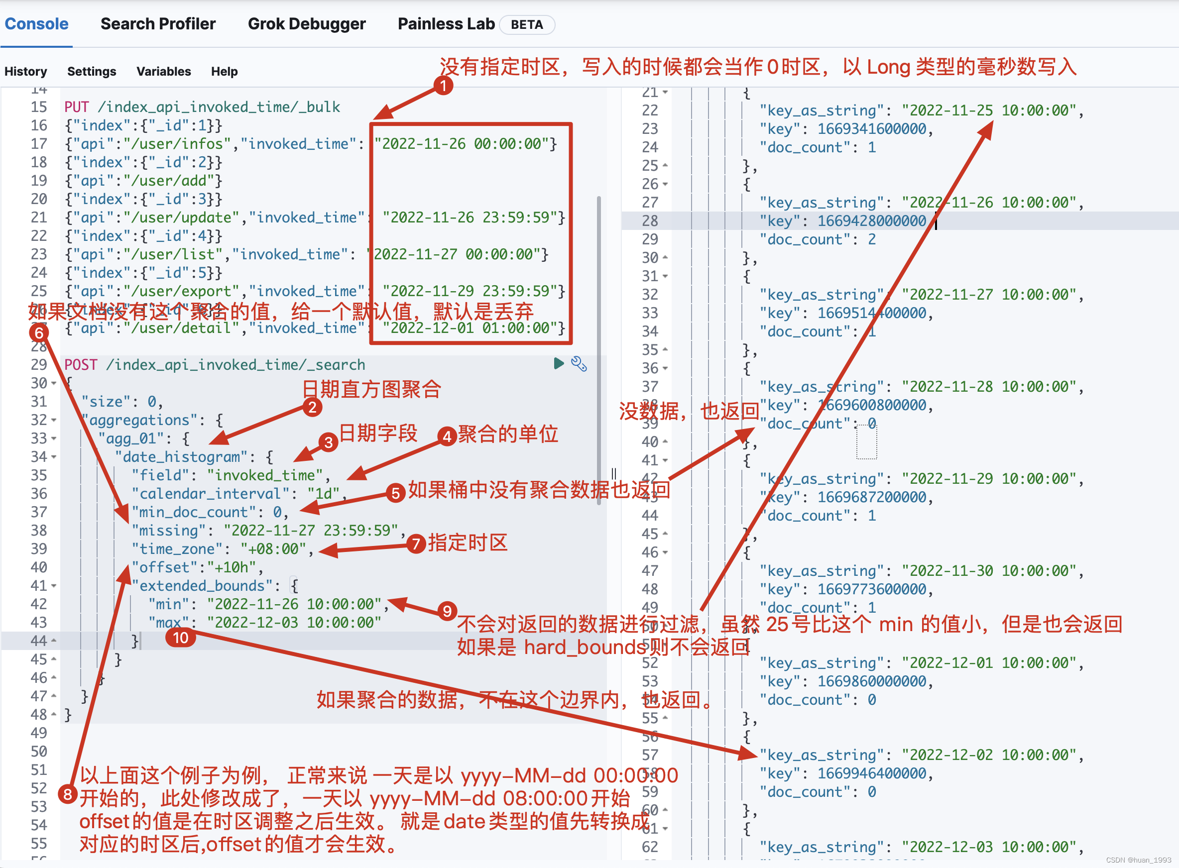elasticsearch 聚合之 date_histogram 聚合