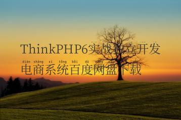 ThinkPHP6实战独立开发电商系统百度网盘下载