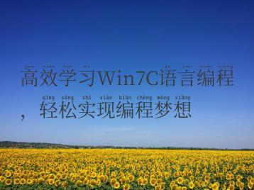 高效学习Win7C语言编程，轻松实现编程梦想