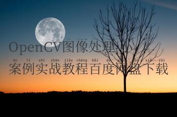 OpenCV图像处理-小案例实战教程百度网盘下载