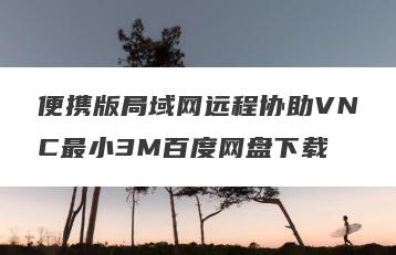 便携版局域网远程协助VNC最小3M百度网盘下载