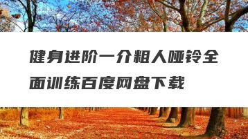 健身进阶一介粗人哑铃全面训练百度网盘下载