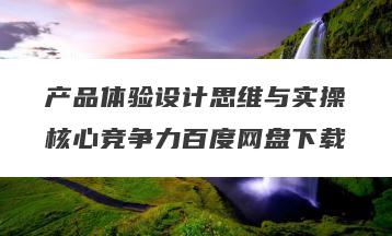 产品体验设计思维与实操核心竞争力百度网盘下载