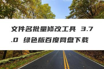文件名批量修改工具 3.7.0 绿色版百度网盘下载