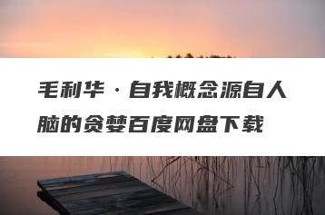 毛利华·自我概念源自人脑的贪婪百度网盘下载