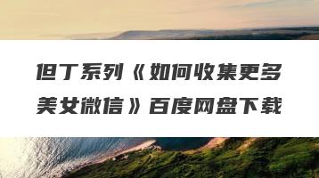 但丁系列《如何收集更多美女微信》百度网盘下载
