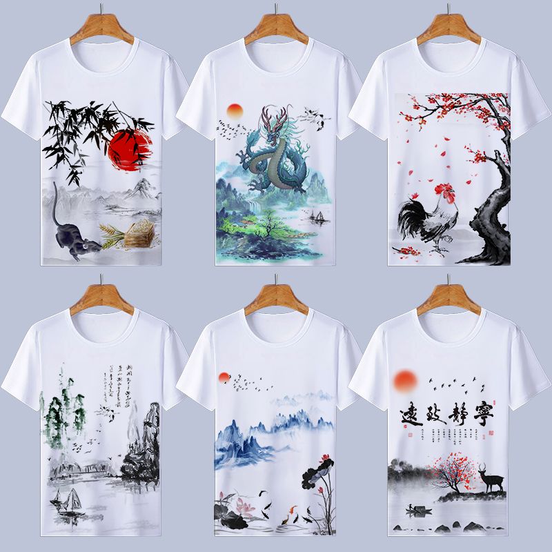 印花风景衣服图片大全(衣服图案logo大全图片)