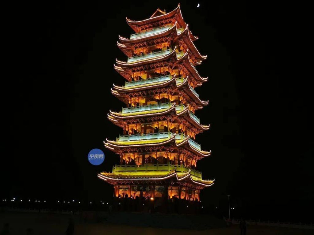 明珠楼在哪里(平南明珠楼夜景)