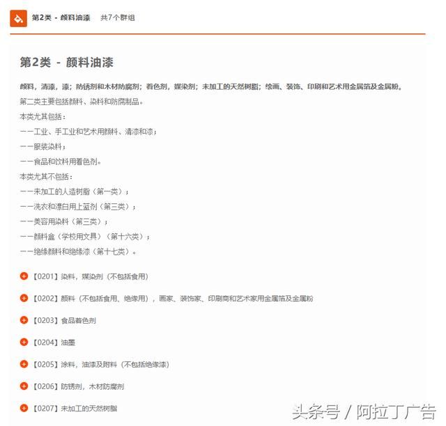 商标注册分类(商标注册分类明细)