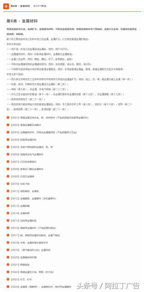 商标注册分类(商标注册分类明细)