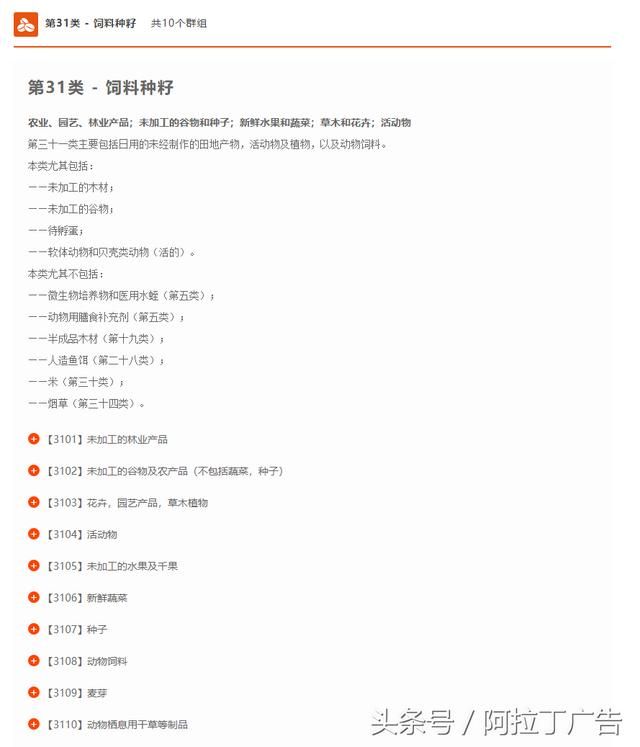 商标注册分类(商标注册分类明细)