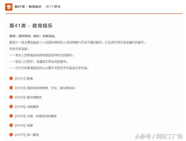 商标注册分类(商标注册分类明细)
