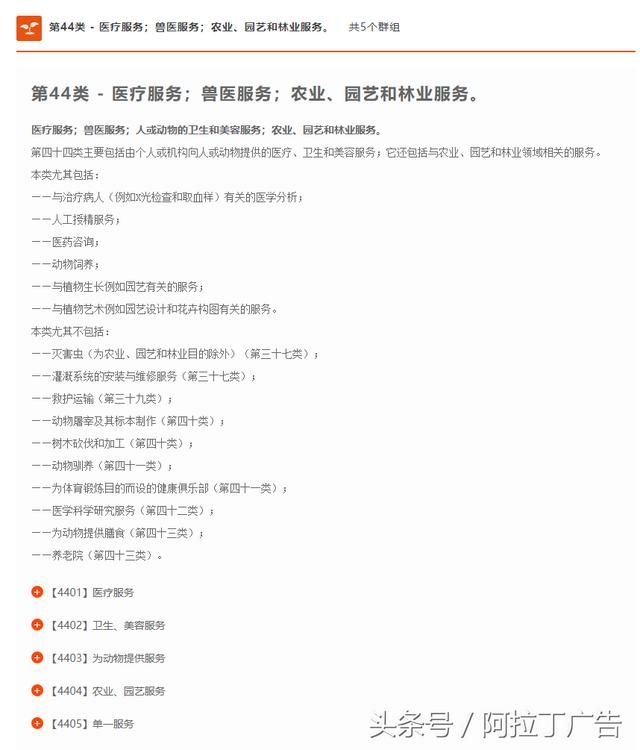 商标注册分类(商标注册分类明细)