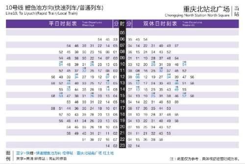 重庆地铁直快车时刻表(重庆地铁直快车)