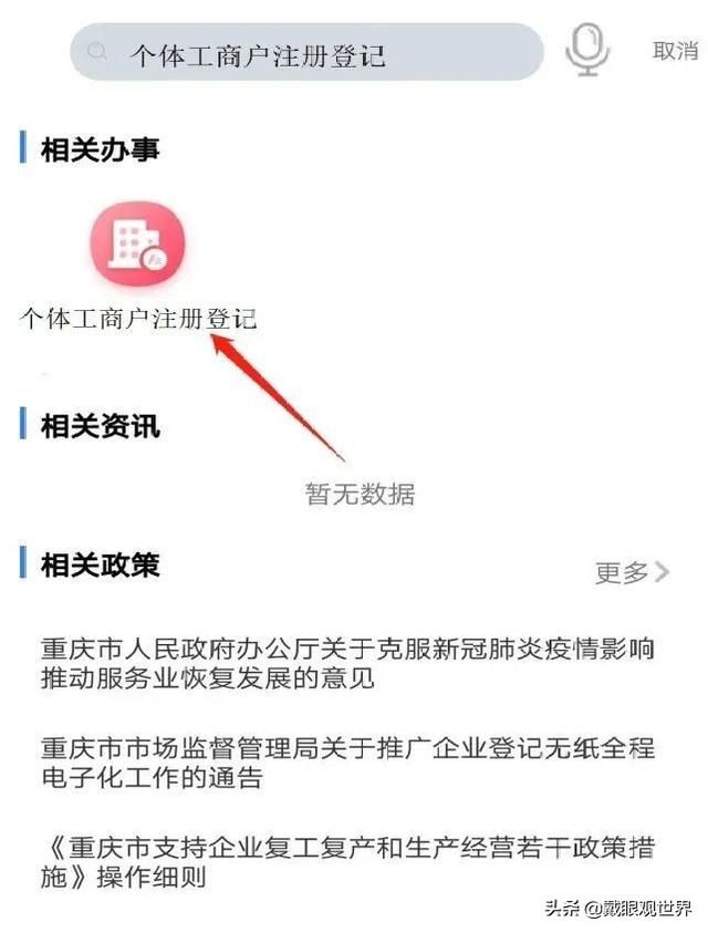 重庆市个体营业执照网上申请(个体营业执照网上申请入口)