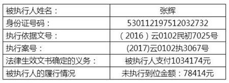 包含昆明失信人员信息查询的词条
