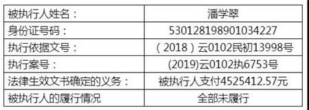 包含昆明失信人员信息查询的词条