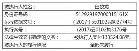 包含昆明失信人员信息查询的词条