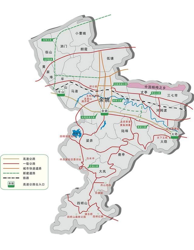 余姚市区在哪里(余姚市区景点)