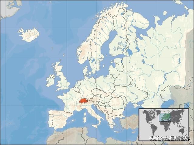 瑞士在哪里地图(瑞士行政区划地图)