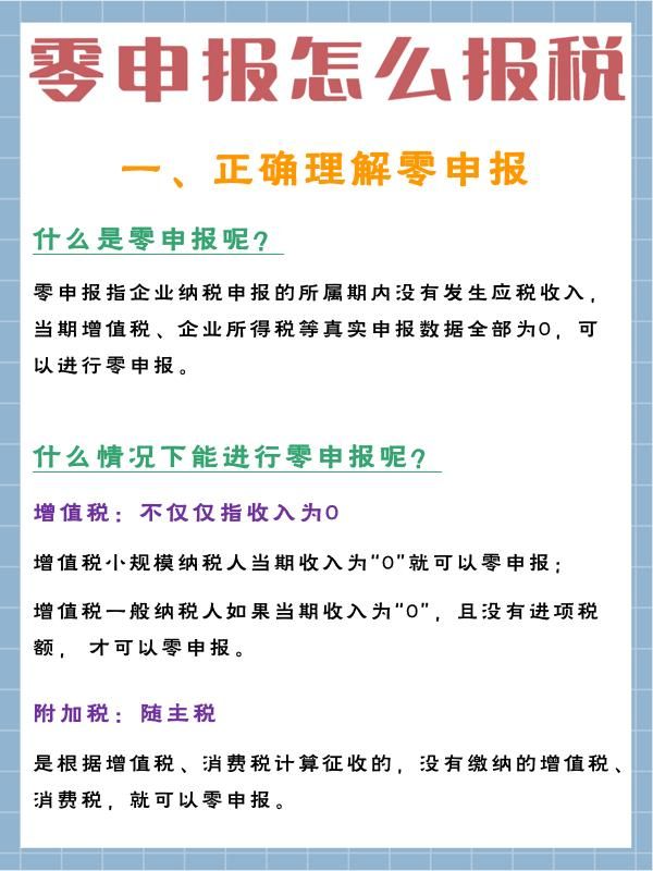 零申报怎么报税(个体户零申报怎么报税)