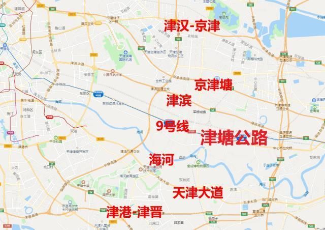 天津9号轻轨线路线图(天津到北京轻轨路线图)